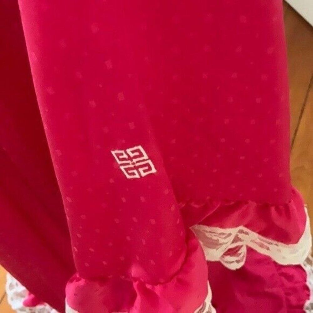 💝⭐️💝VTG Givenchy 2pc SET PARIS Pink Sultry Lace Nightgown * Robe💝⭐️💝 - Picture 4 of 16